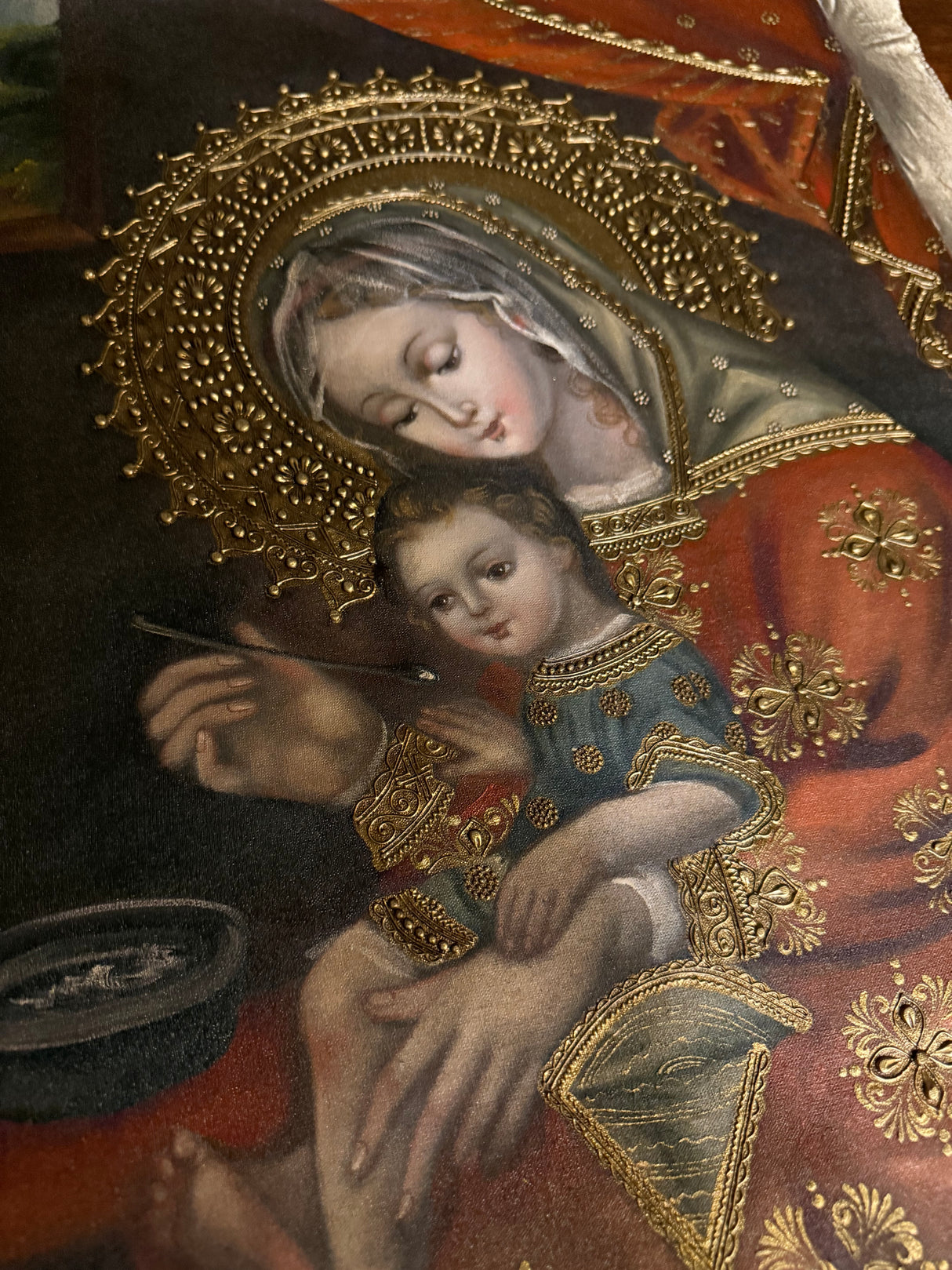 Our Lady Feeding Jesus