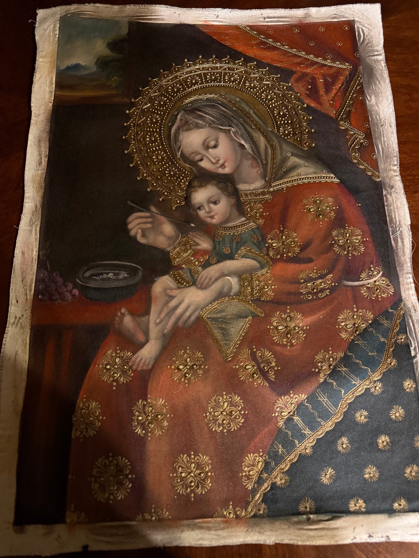 Our Lady Feeding Jesus