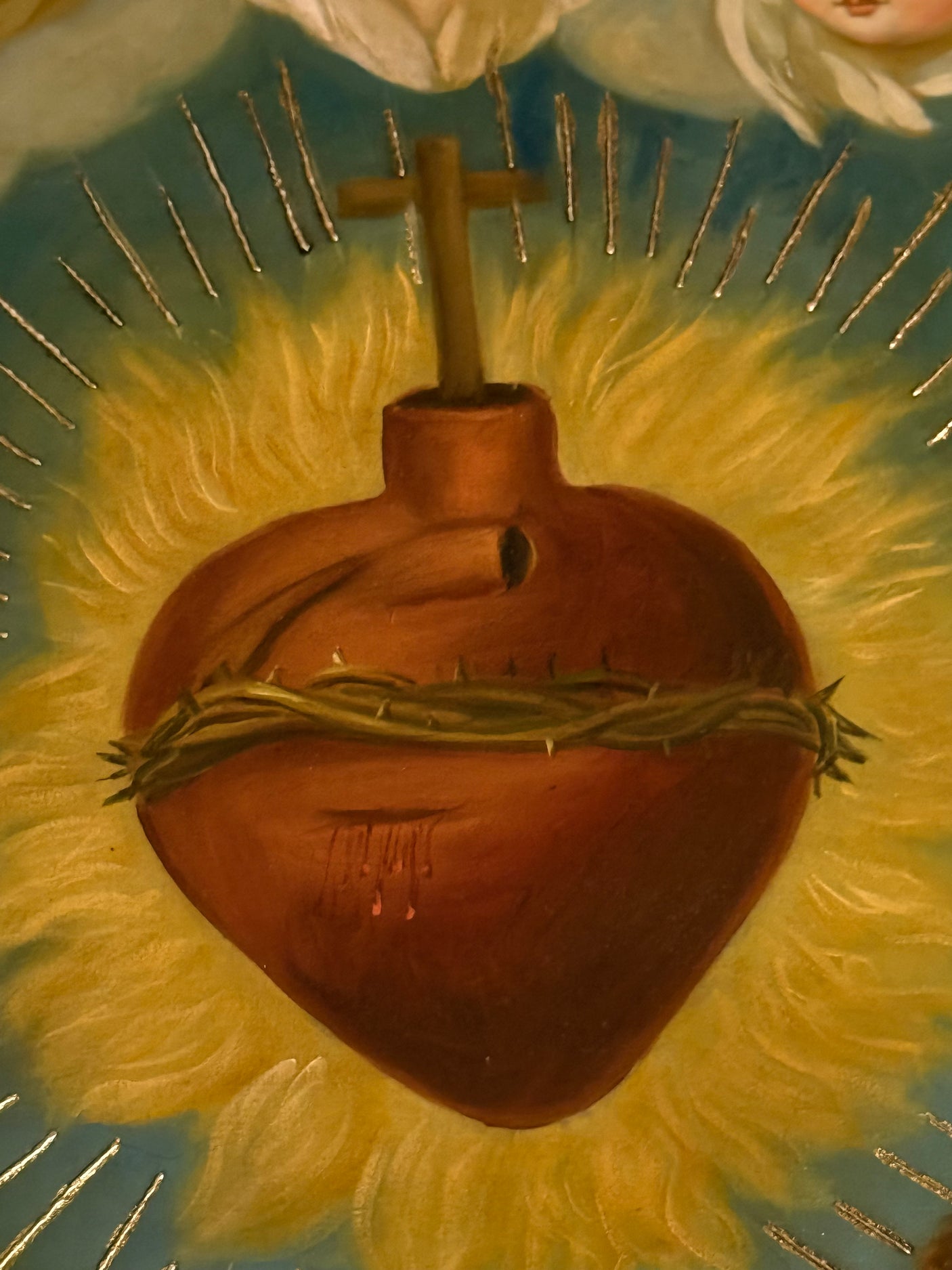 The Sacred Heart of Jesus With Angels