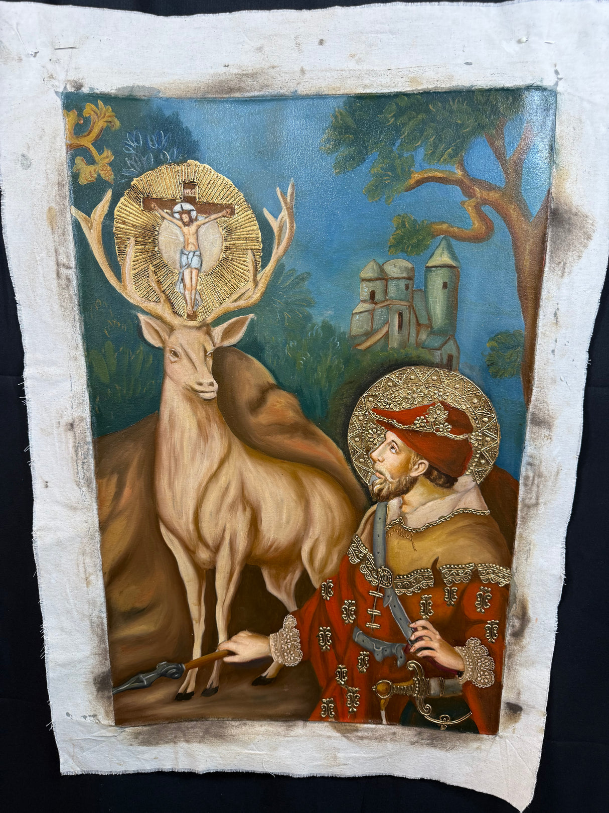 Saint Hubert. Patron Saint of Hunters