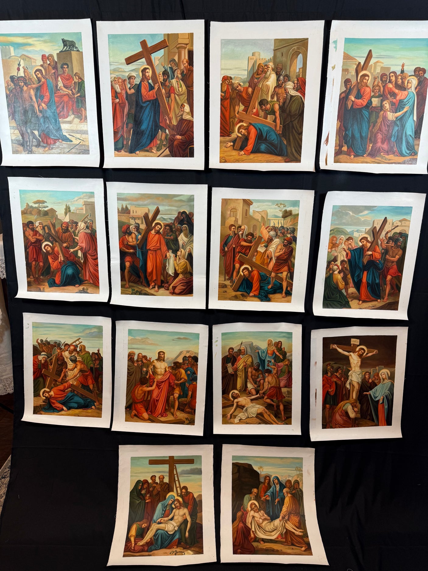 14 Stations of the Cross, set of 14