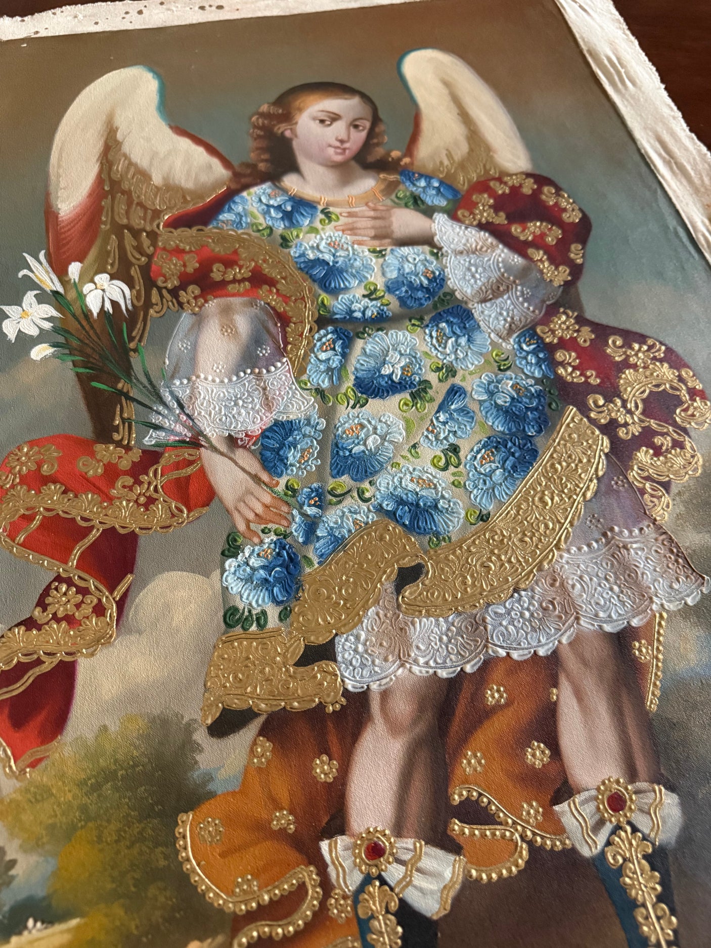 Angel with Lillies
