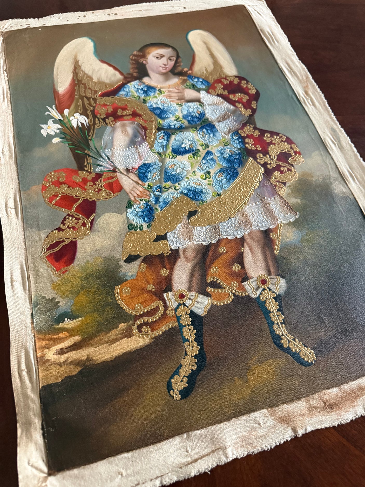 Angel with Lillies