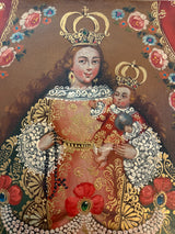 Our Lady of the Rosary Cusco painting hand-painted original