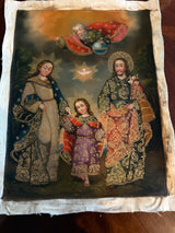 The Holy Family with the Holy Trinity