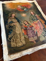 The Holy Family with the Holy Trinity