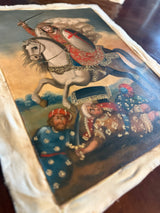 Santiago Matamoros riding white horse oil painting