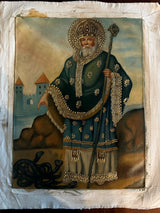 Peruvian Cusco School sacred art Saint Patrick