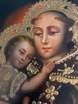 Peruvian Cusco School Saint Anthony painting