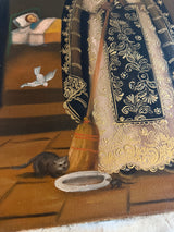 12x16 oil painting of Saint Martin in Dominican habit