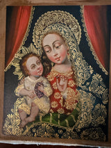 Our Lady with Jesus and Grapes