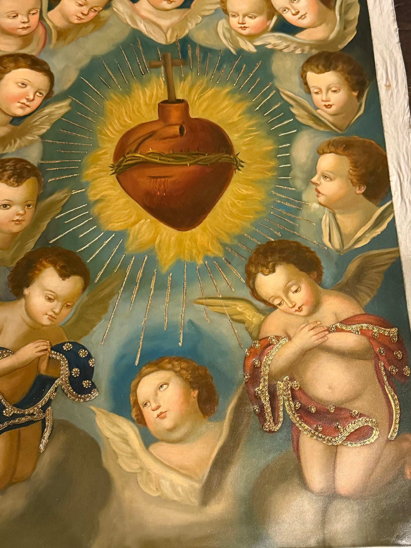 The Sacred Heart of Jesus With Angels