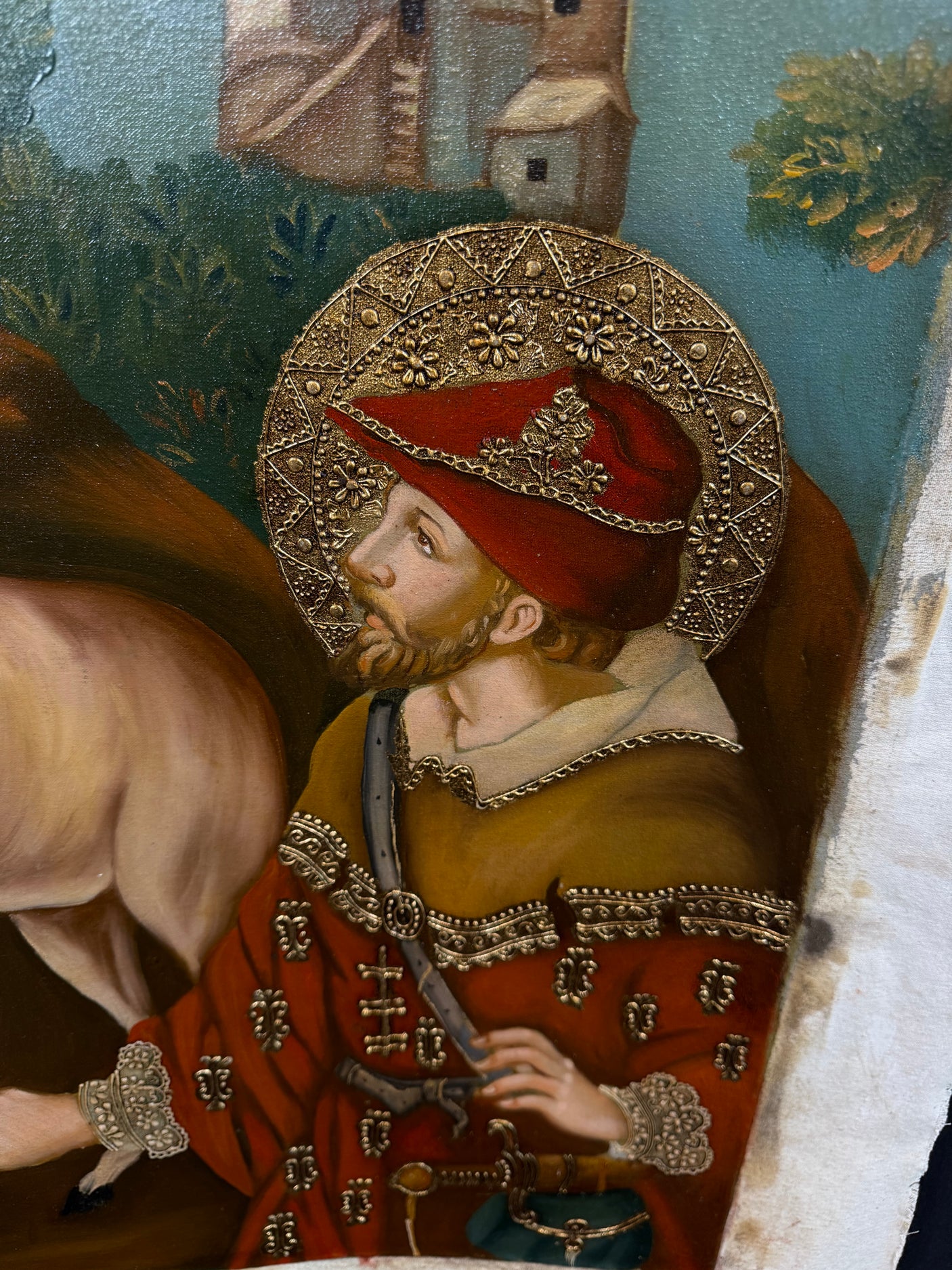 Saint Hubert. Patron Saint of Hunters