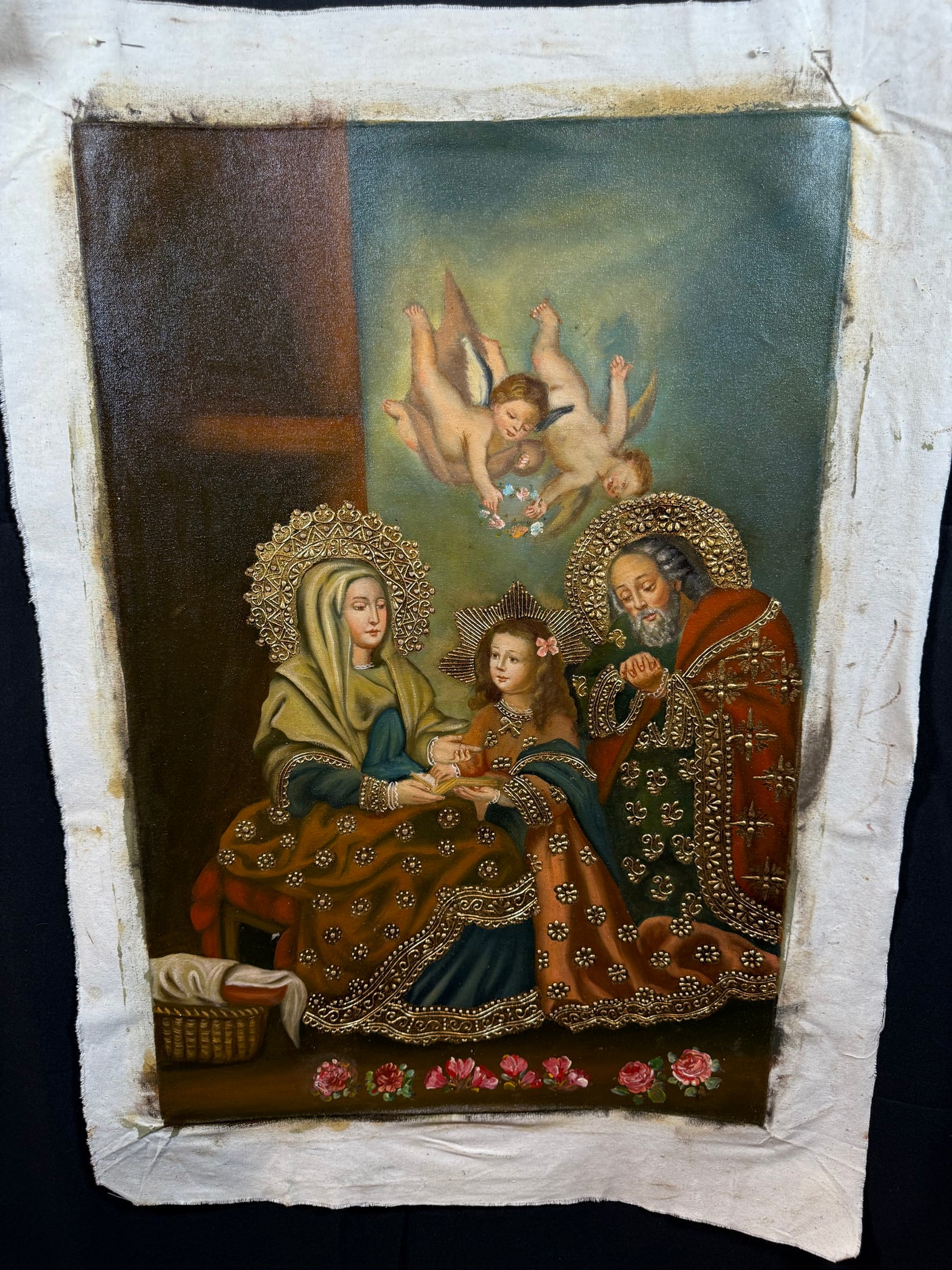 Saints Anne and Joachim with Saint Mary