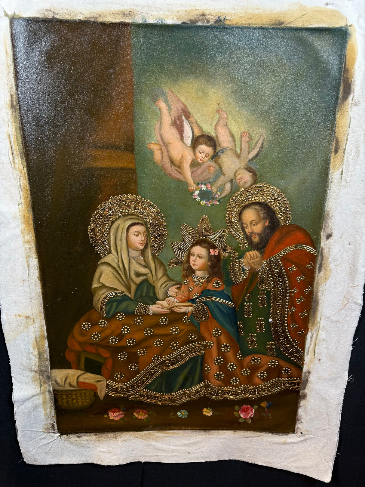Saints Anne and Joachim with Saint Mary
