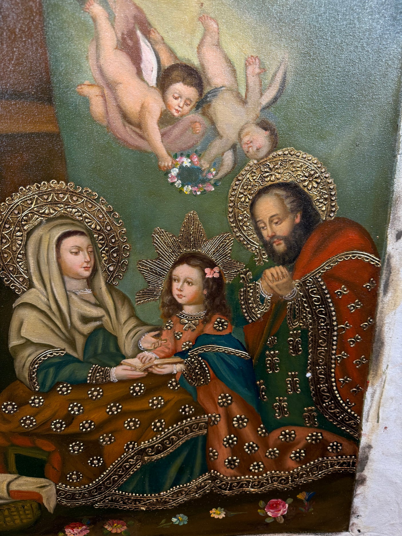 Saints Anne and Joachim with Saint Mary