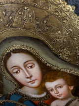 Our Lady with Jesus and Grapes