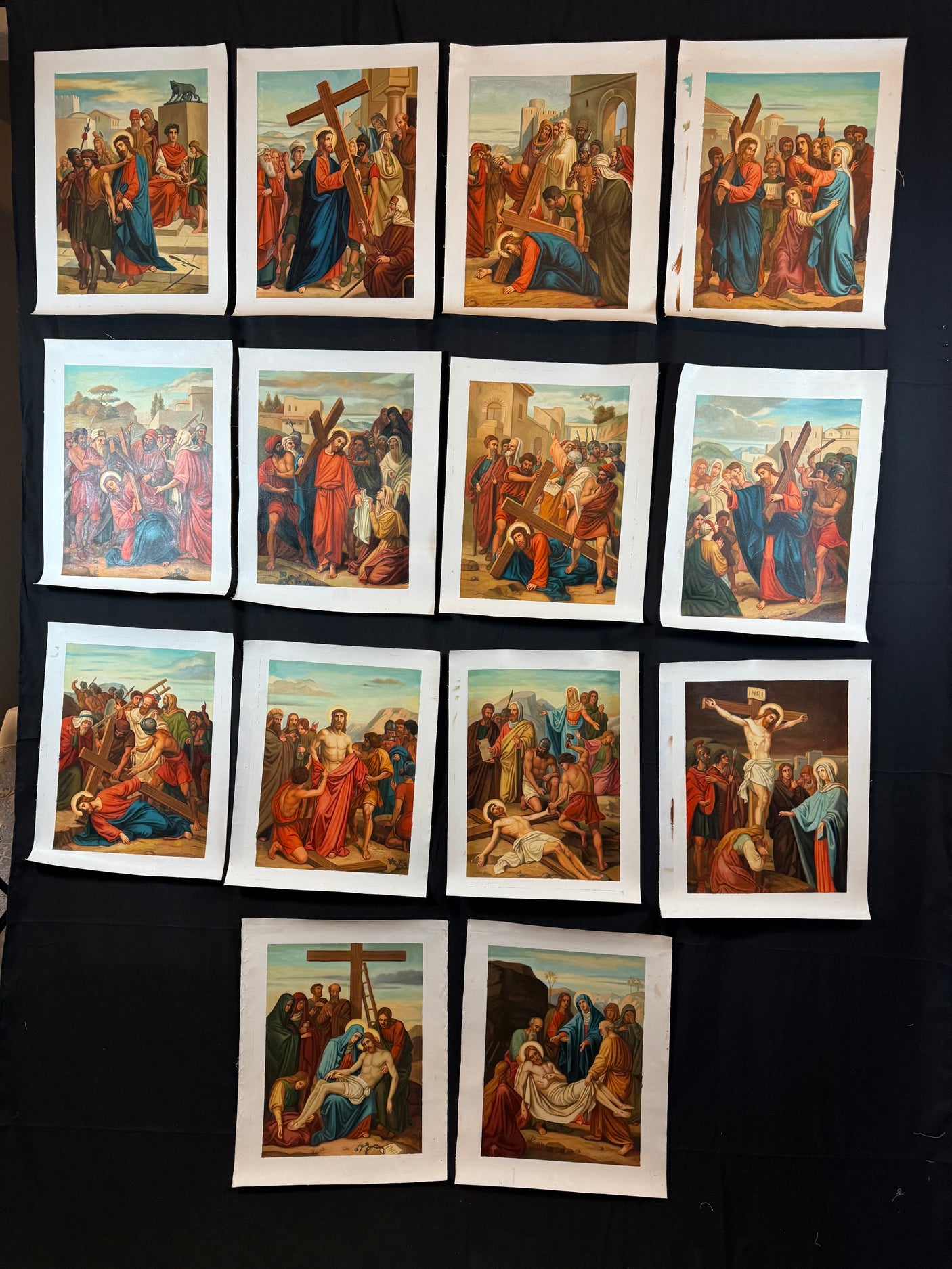 14 Stations of the Cross, set of 14