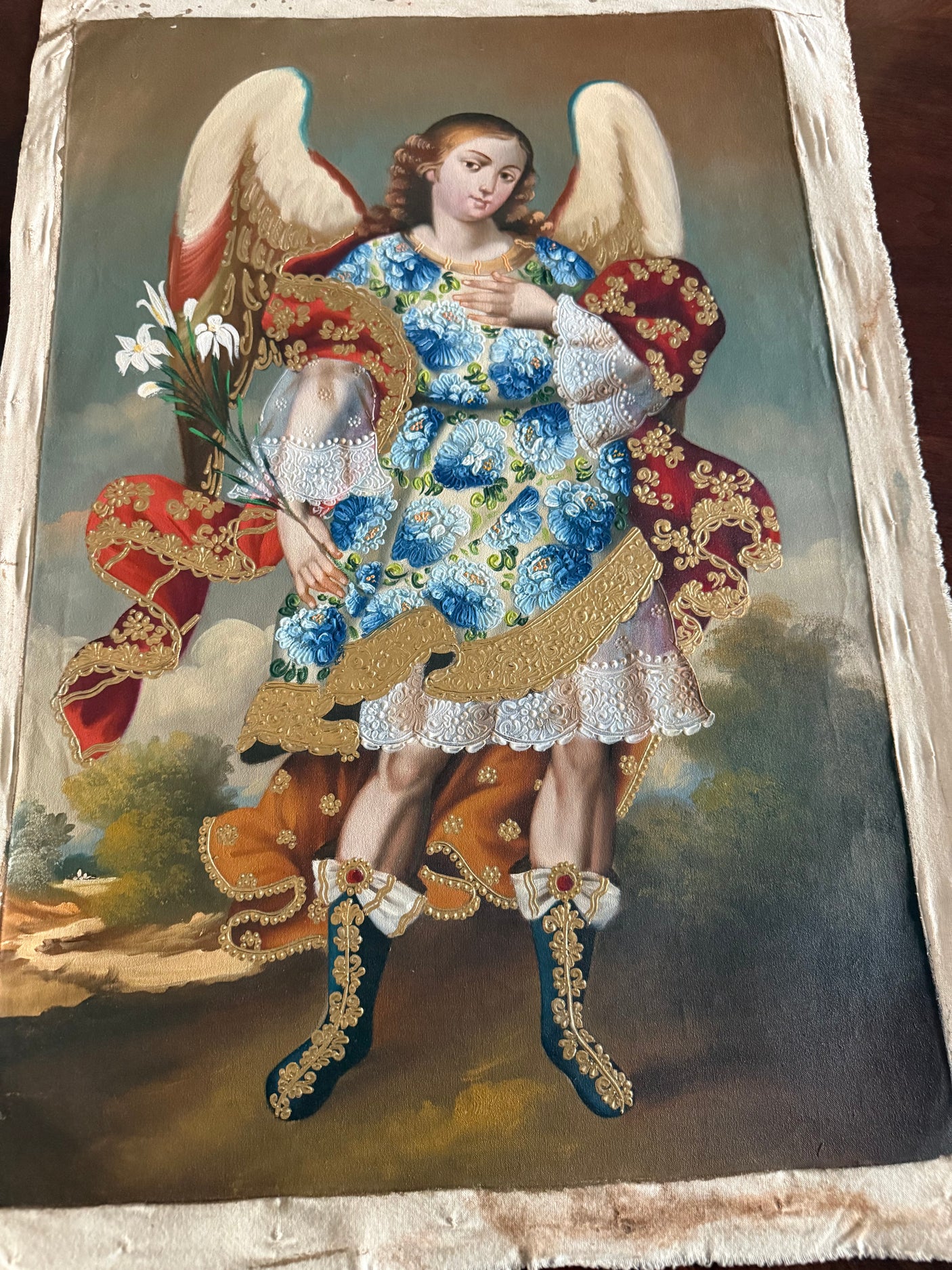 Angel with Lillies